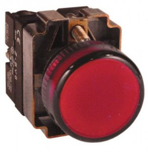 EKF Лампа сигнальная BV64 красная 230В xb2-bv64