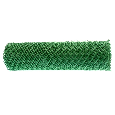Решетка заборная в рулоне, 1.3 х 20 м, ячейка 70 х 55 мм, пластиковая, зеленая,