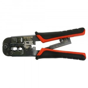 STEKKER Кримпер для обжима RJ разъемов RJ-45 (8P8C), RJ-12 (6P6C), RJ-11 (6P4C и 6P2C) CTLS007 49613