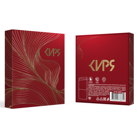 BY КИРЯ Наушники беспроводные TWS Помада вкладыши, 30/400мАч, BT5.3, красные, кейс чёрн/золото