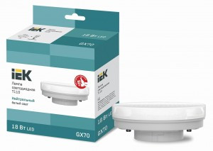 IEK GX70 св/д T110 таблетка 18W(1710lm) 230В 4000К 110x42 LLE-T110-18-230-40-GX70