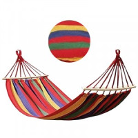 Гамак полотняный Ham-81  с деревянной планкой, р-р 200х160 см 101181