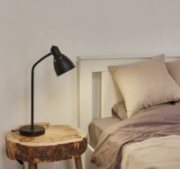 Uniel св-к настольный 40W Е27 металл, пластик, мех.выкл. черный UML-B701 BLACK