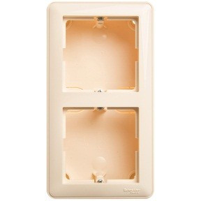 Systeme Electric W59 кор.-переходник с рамкой ОУ 2 мест. слон. к. КП-252-28 (5!)