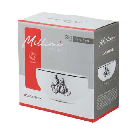 MILLIMI Китчен Салатник, 550мл, 14х6,5см, керамика