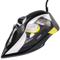 LEBEN Утюг с отпаривателем, 2200 Вт, подошва - керамическое покрытие, отчистка, бак 300 мл