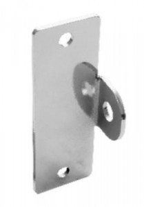 Домарт Проушина гаражная 50*150толщ.4мм) хром d 15мм10)