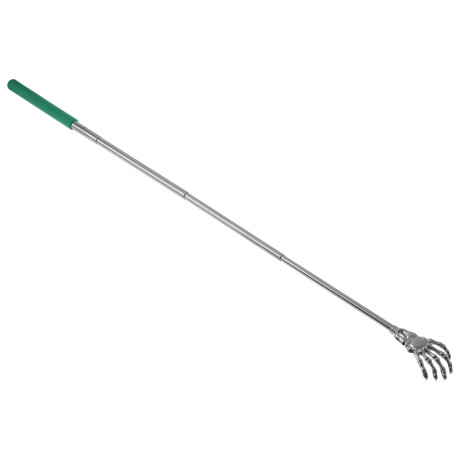 Чесалка для спины раздвижная металлическая 21-60см черная