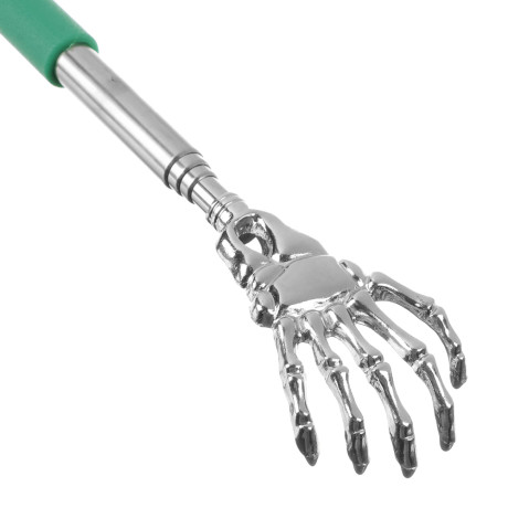 Чесалка для спины раздвижная металлическая 21-60см черная