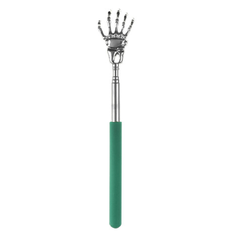 Чесалка для спины раздвижная металлическая 21-60см черная