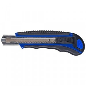 Нож универсальный 18 мм Attache Selection  с резин.вставк.+6 зап.лезвий 280451