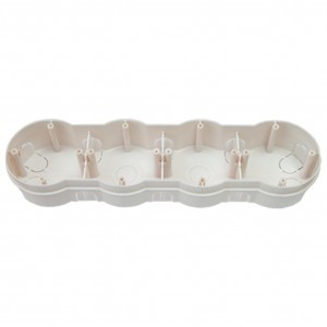 Bylectrica кор. уст. 4-х мест. для твердых стен СУ 292х79х41,5мм, полипропилен, К-226