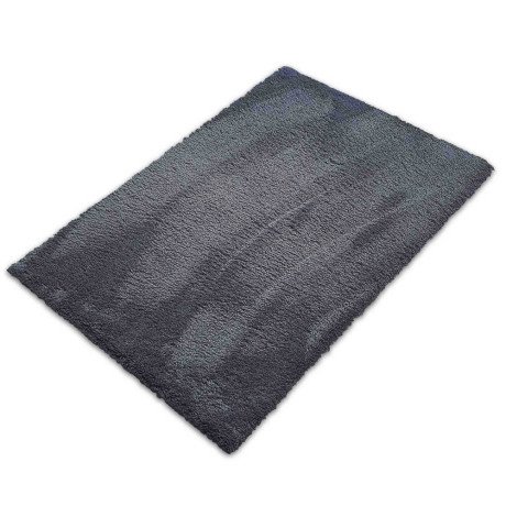 Коврик плюшевый 50х80 т.серый 03