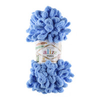 Пряжа Puffy/Ализе 100г/9,5м 100% Микрополиэстер (289-синий)