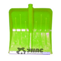 Лопата снеговая пласт с планк 430х490 МЕТЕЛИЦА ЛЮКС d32 ЗЕЛЕНАЯ (10)