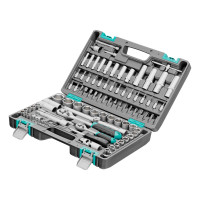 Набор инструментов, 1/2&quot;, 1/4&quot;, CrV, пластиковый кейс 94 предмета Stels