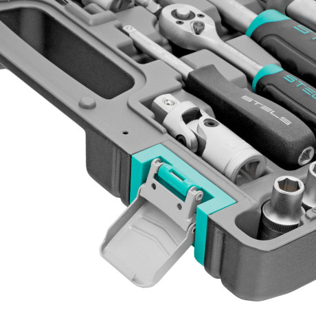 Набор инструментов, 1/2", 1/4", CrV, пластиковый кейс 94 предмета Stels