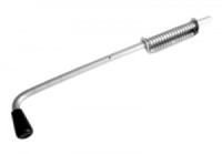 Засов Домарт с пружиной ЗСП-600 мод.5 черный d-16мм5)