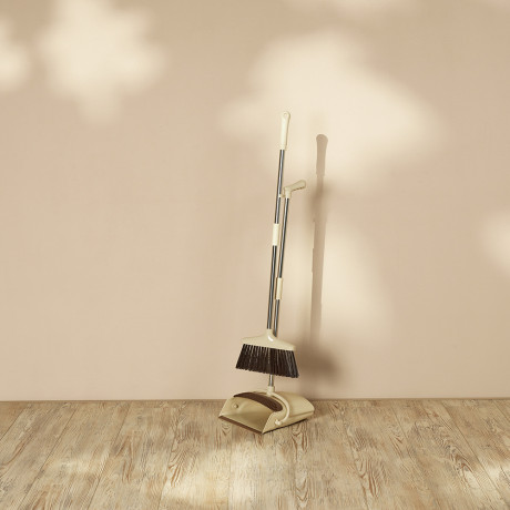 VETTA Набор щетка+совок, пластик, железо, ПВХ, 2 ручки, 92x24см/85x26,5см