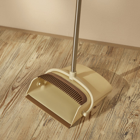 VETTA Набор щетка+совок, пластик, железо, ПВХ, 2 ручки, 92x24см/85x26,5см