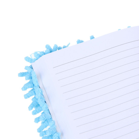 Умка Записная книжка А5, 21х14,8см, 80 листов, п/э под мех с длин.ворсом, нашивка "медвежонок"