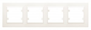 Makel Karea рамка СУ 4 мест. крем. (горизонт.) 56010704