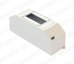 GREENEL бокс (корпус) пластик. КМПн-2 мод. без крышки, навесной, опломбировка, белый GE44101-01