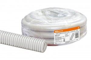 TDM РЭМЗ труба гофр. ПВХ d32 с зондом 50м легкая (цена за 1м) (50!) SQ0401-0004