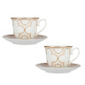 Набор чайный 4 пр., 225мл, MILLIMI, Ноэми, фарфор