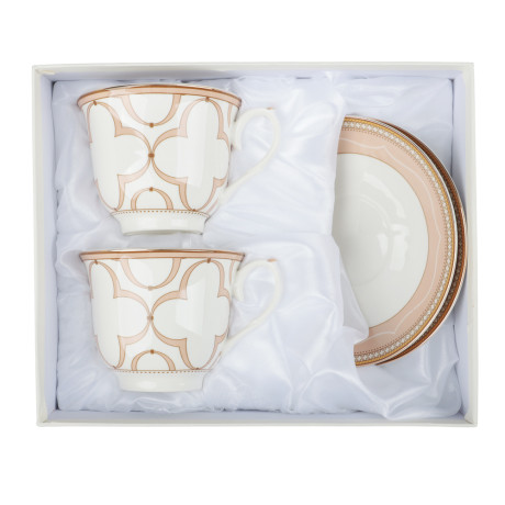 Набор чайный 4 пр., 225мл, MILLIMI, Ноэми, фарфор