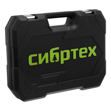 Набор инструментов, 1/2", 1/4", пластиковый кейс 89 предметов Сибртех