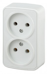 ЭРА Intro Polo роз. 2 мест. 16А  ОУ, белый 3-203-01, 3887 (замена на 843161)