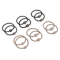 ЮНИLOOK Резинки для волос 2шт, d5,5см, полиэстер, пластик, 3 дизайна, 2 цвета, ACS-64