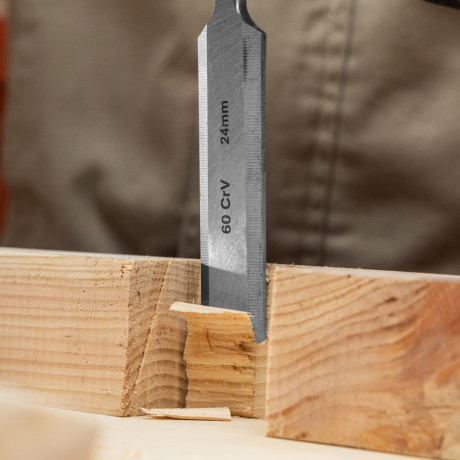 Набор долот-стамесок плоских "Тигровый глаз", 4 шт, 6-12-18-24 мм Matrix