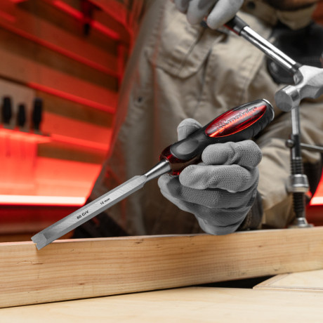 Набор долот-стамесок плоских "Тигровый глаз", 4 шт, 6-12-18-24 мм Matrix