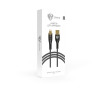 BY Кабель для зарядки Space Cable Techno iP, 1 м, 2.4А, Быстрая зарядка, черный