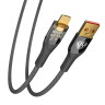 BY Кабель для зарядки Space Cable Techno iP, 1 м, 2.4А, Быстрая зарядка, черный