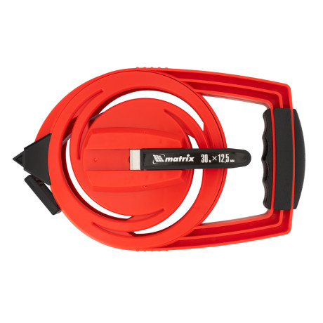 Рулетка геодезическая, 30 м х 12,5 мм, металлическая лента, закрытый корпус Matrix