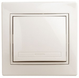 ЭРА Intro Plano выкл. кнопка СУ 1 кл. 10А 250В, сл. кость 1-109-02 53832