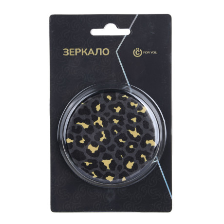 ВСЁГАЗИН Зеркало карманное, стекло, пластик, d7см, 2 дизайна, ВГ22-65