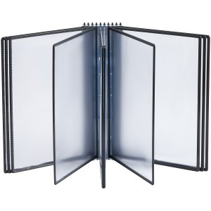 Демосистема настенная OfficeSpace с 10 панелями А4, черная Арт.359489