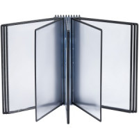 Демосистема настенная OfficeSpace с 10 панелями А4, черная Арт.359489