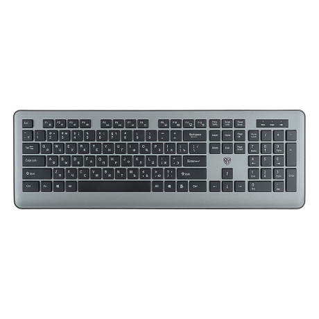 BY Набор беспроводной клавиатура и мышь, 104 кл.,6D бесш. клик,"copy-paste",1200DPI,ААА, серебристый