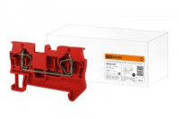 TDM Зажим клеммный безвинтовой (ЗКБ) 1,5 мм2 17,5А красный (60!) SQ0822-0087