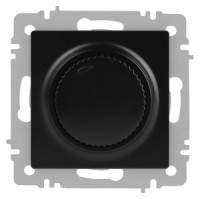 ЭРА Intro Accent мех. диммер СУ (поворотный) 600Вт 230В, антрацит 6-401-05