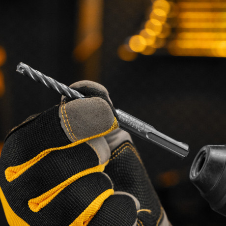 Бур по бетону, цельная крестовая пластина, 6x115 мм, SDS PLUS Denzel