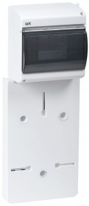 IEK панель для уст. счетчика пластик ПУ1/2-6 1-фаз. с боксом КМПн-6 мод. (149х420х30мм) IP40 MPP10-1