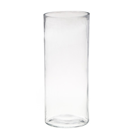 Ваза, 10х24,5 см, стекло, прозрачная, цилиндр