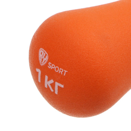 Гантель в форме кости 1кг (+- 100 гр) тм BY SPORT, металл, неопреновое покрытие