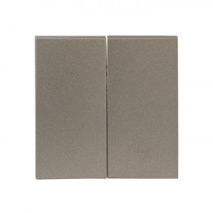 EKF Валенсия лиц. панель выкл. 2 кл. проходн. 10А кашемир Al/Cu (корпус PC) ESV10-L-027-40